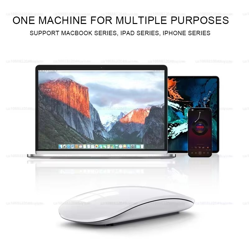 Magic Wireless Mouse Original Official For Apple, Bluetooth Multi-Touch Mouse For Macbook Pro Air Mini Laptop Tablet