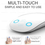 Magic Wireless Mouse Original Official For Apple, Bluetooth Multi-Touch Mouse For Macbook Pro Air Mini Laptop Tablet