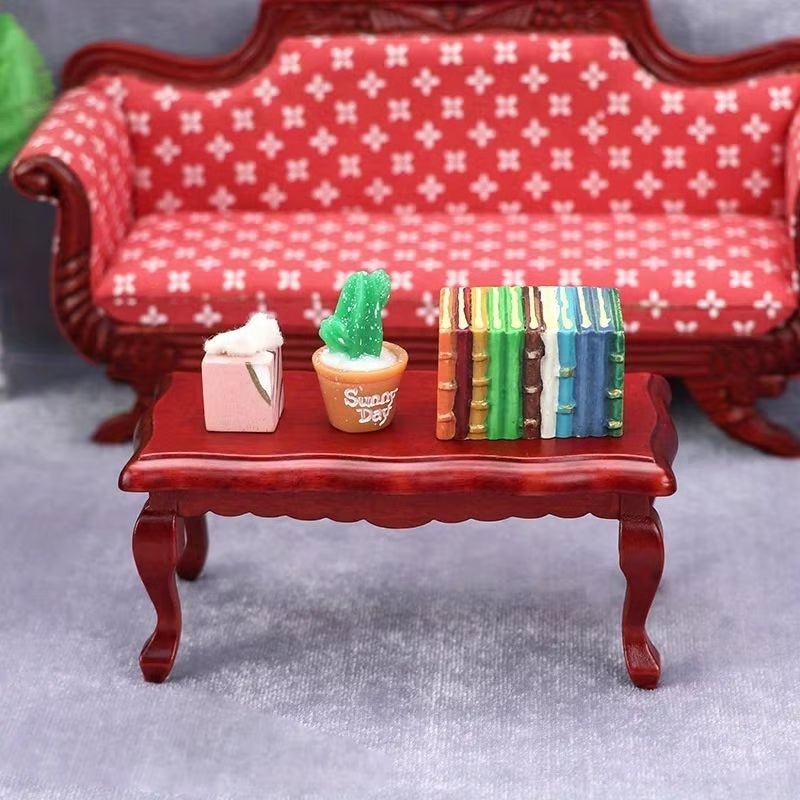 Mini Dollhouse Coffee Table Furniture Decor