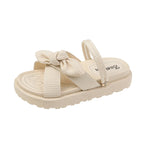 Summer Fairy Style Sandal for Women, Fashion Student Platform Flats, Roman Lady Cute Slippers