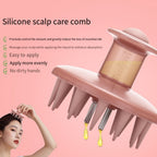 Silicone Scalp Oil Applicator & Shampoo Massage Brush for Hair Growth Care