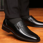 Luxury Brand Leather Shoes, Men's Business Shoes, Slip-on Moccasins, Breathable Black Driving Shoes, Formal Shoes