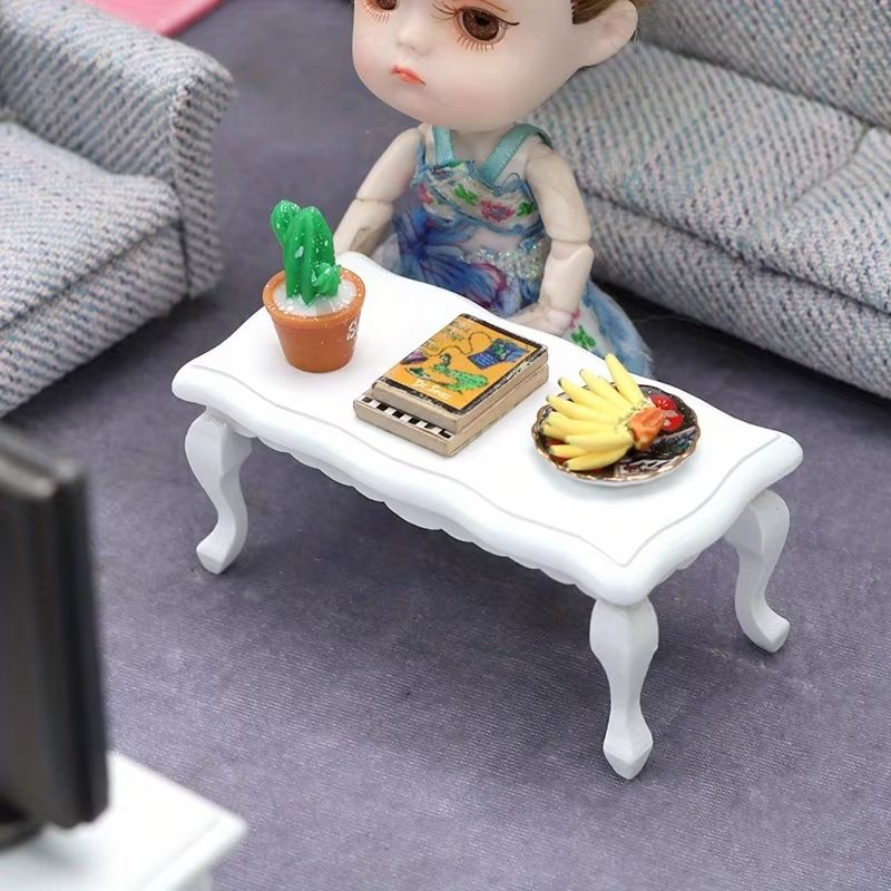 Mini Dollhouse Coffee Table Furniture Decor