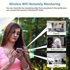 1080P HD Mini WiFi Security Camera with Night Vision and Audio Recording